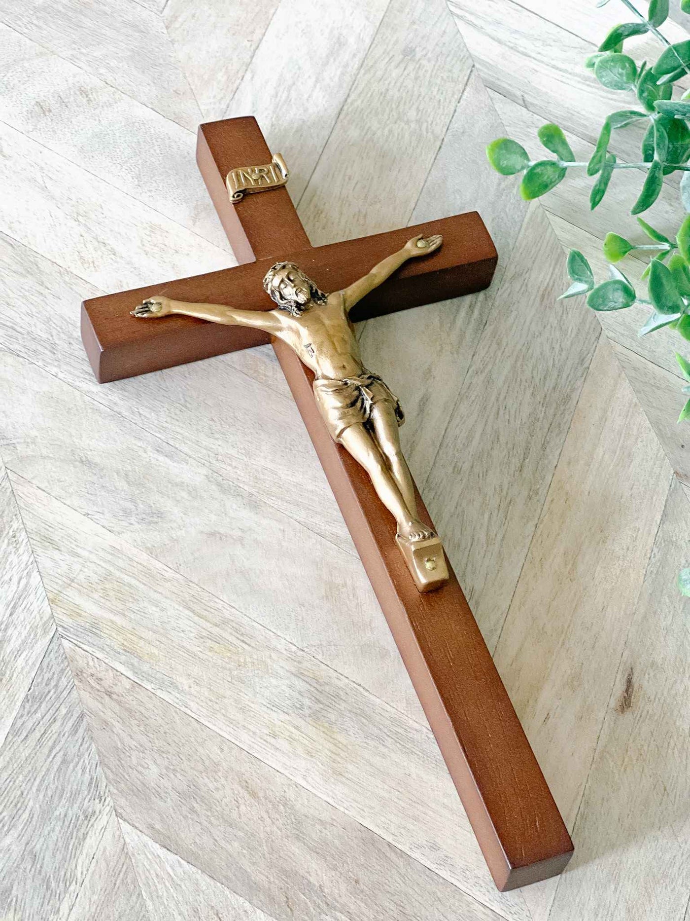 Walnut Wood Crucifix