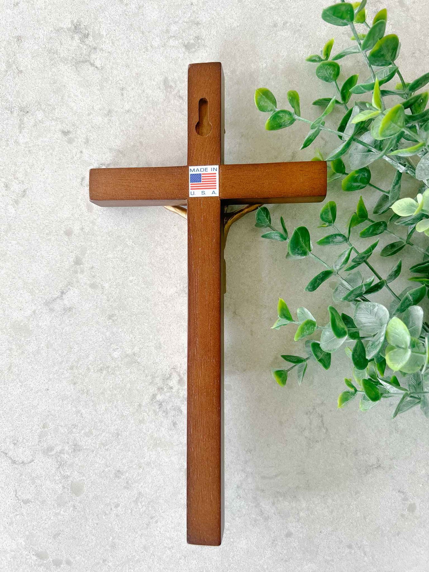 Walnut Wood Crucifix