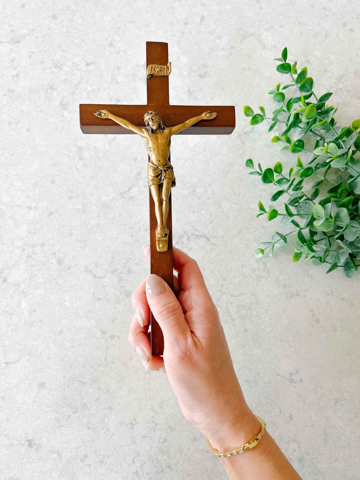 Walnut Wood Crucifix