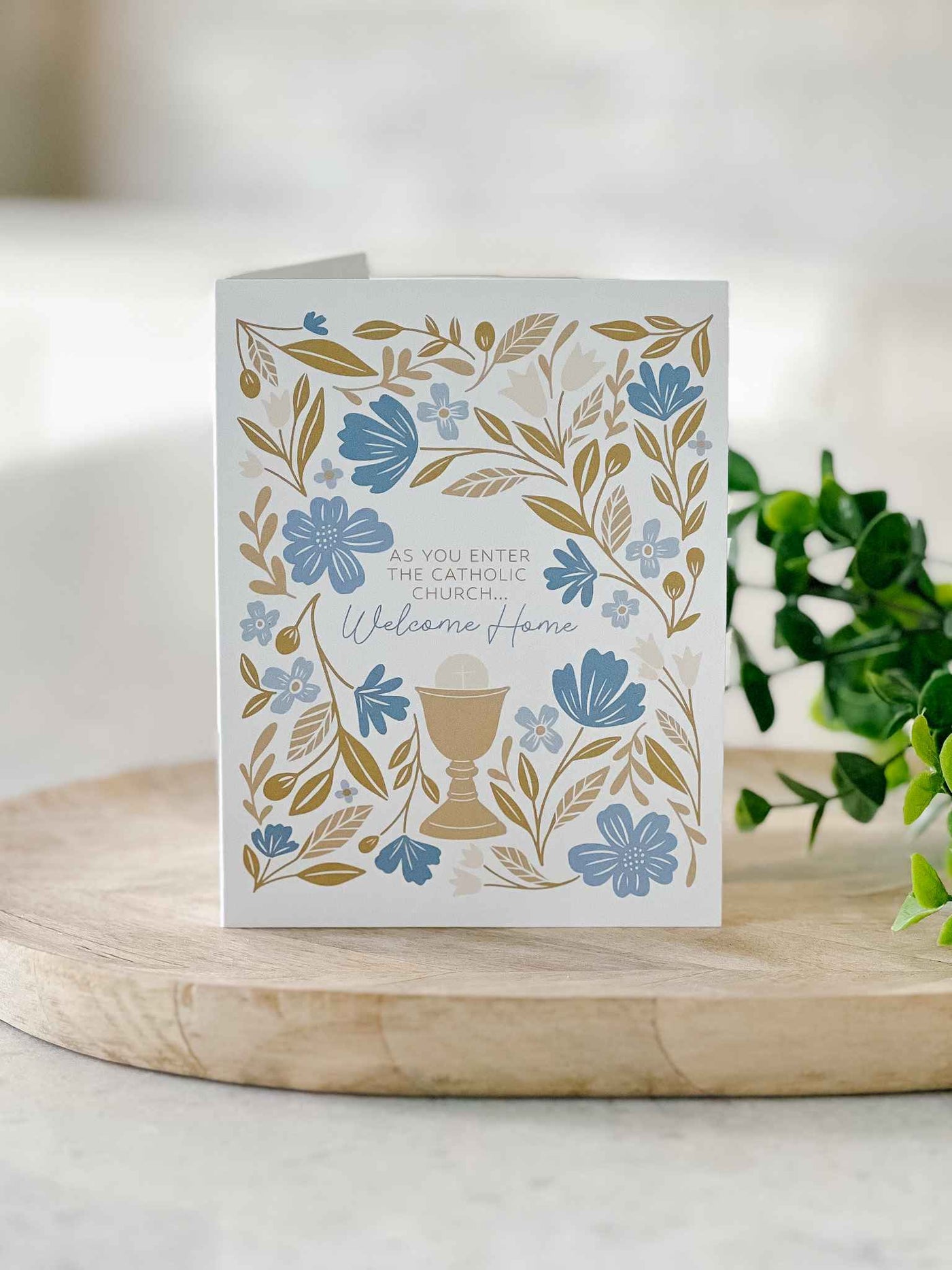 Welcome Home - RCIA - Greeting Card - Blue