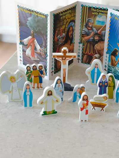 Wooden Rosary Set - Pray & Play