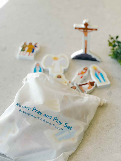 Wooden Rosary Set - Pray & Play