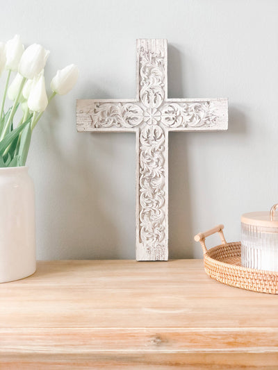 Antiqued Wall Cross