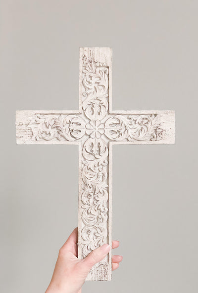 Antiqued Wall Cross