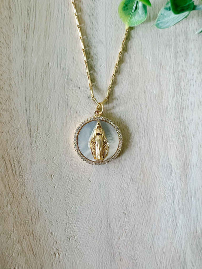 Blessed Mother of Pearl - Necklace