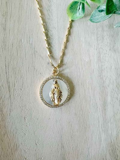 Blessed Mother of Pearl - Necklace