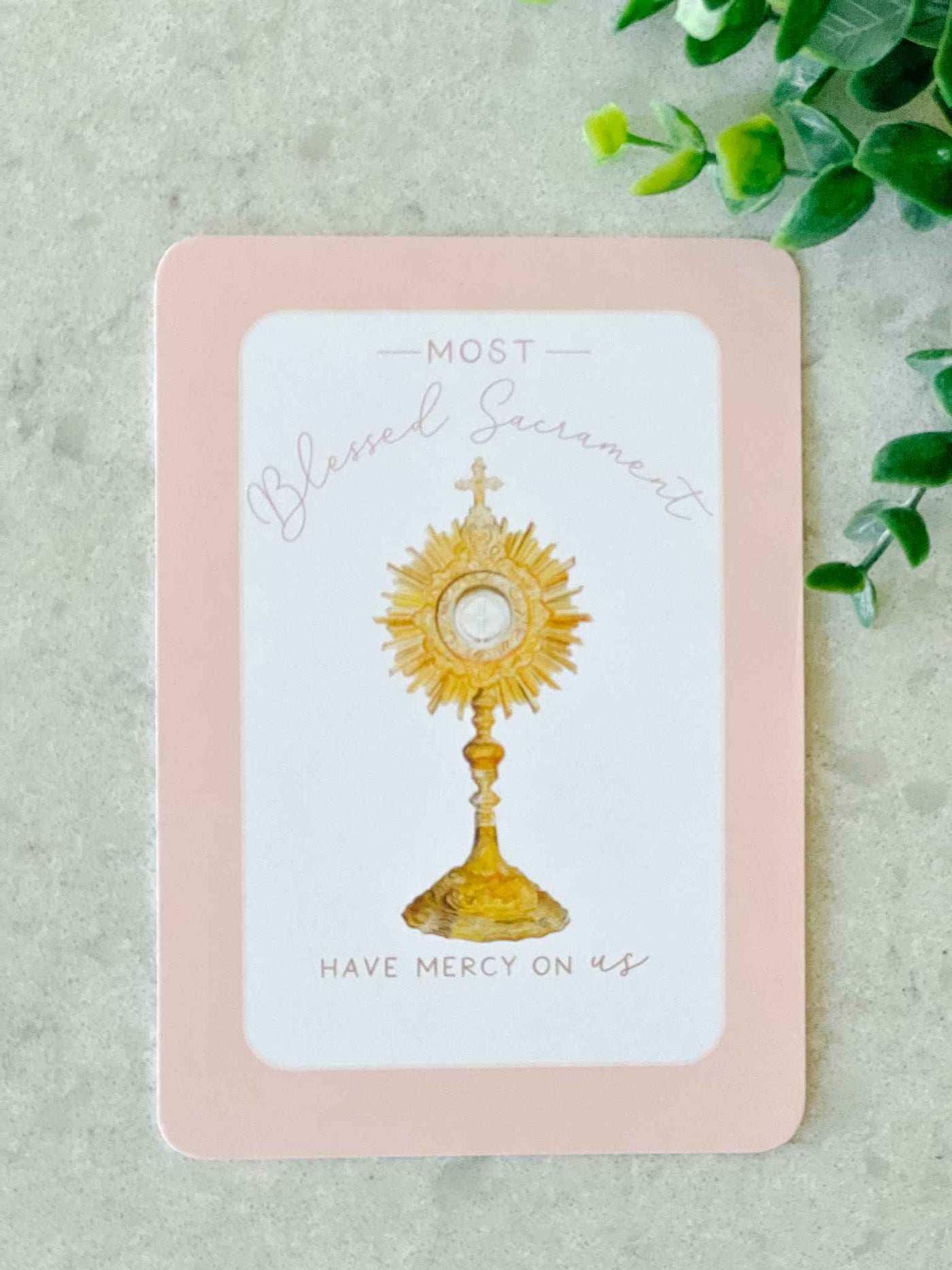 Act of Spiritual Communion - Prayer Card