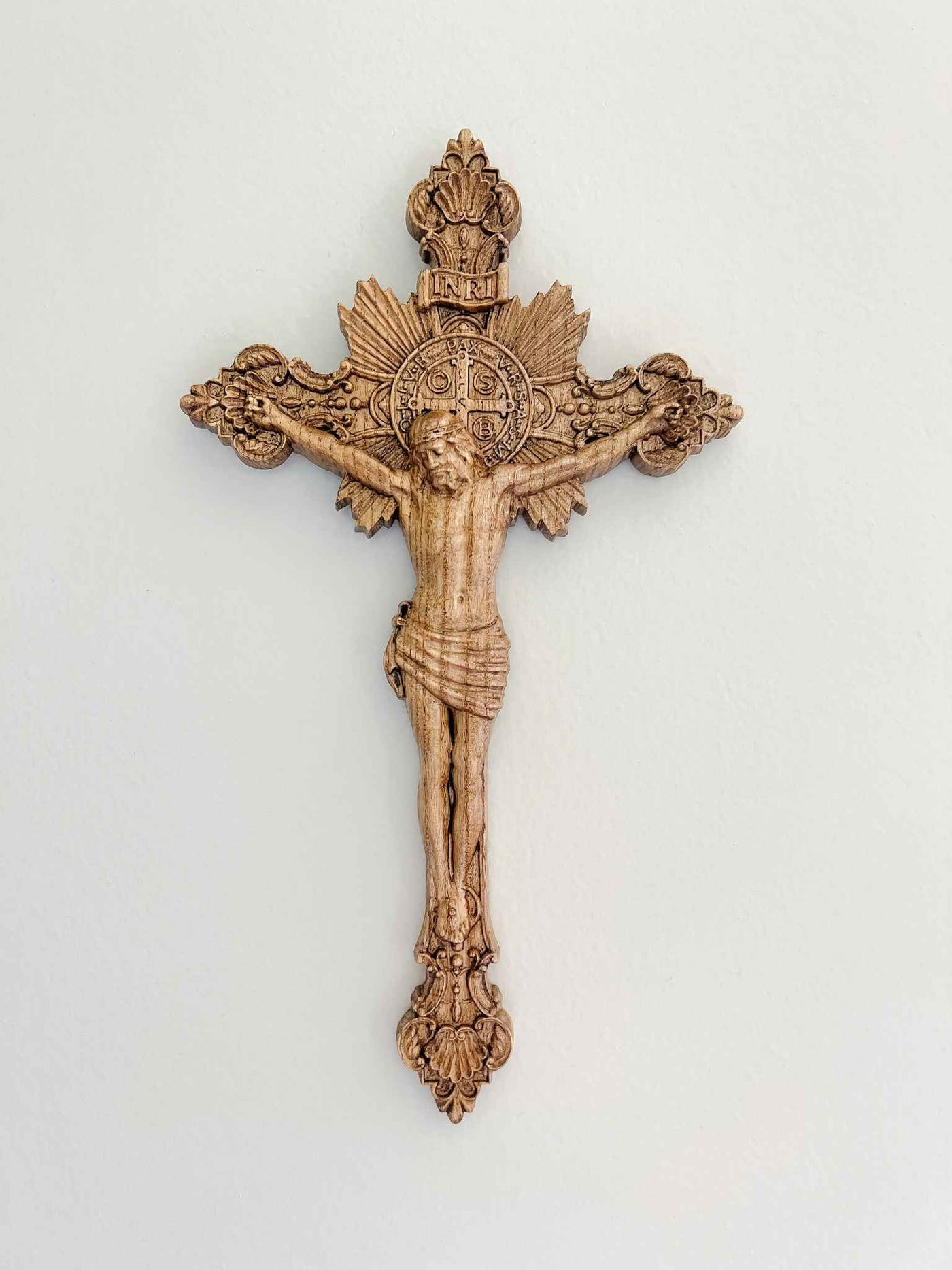 Carved Wooden Crucifix