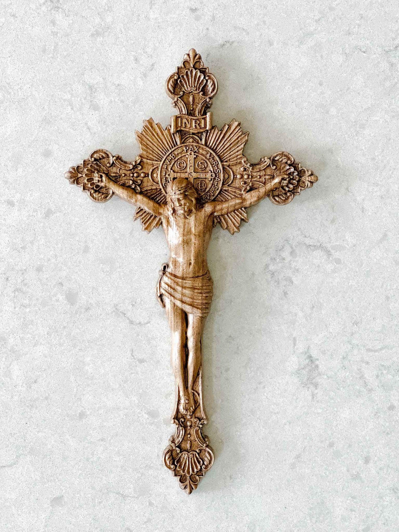 Carved Wooden Crucifix