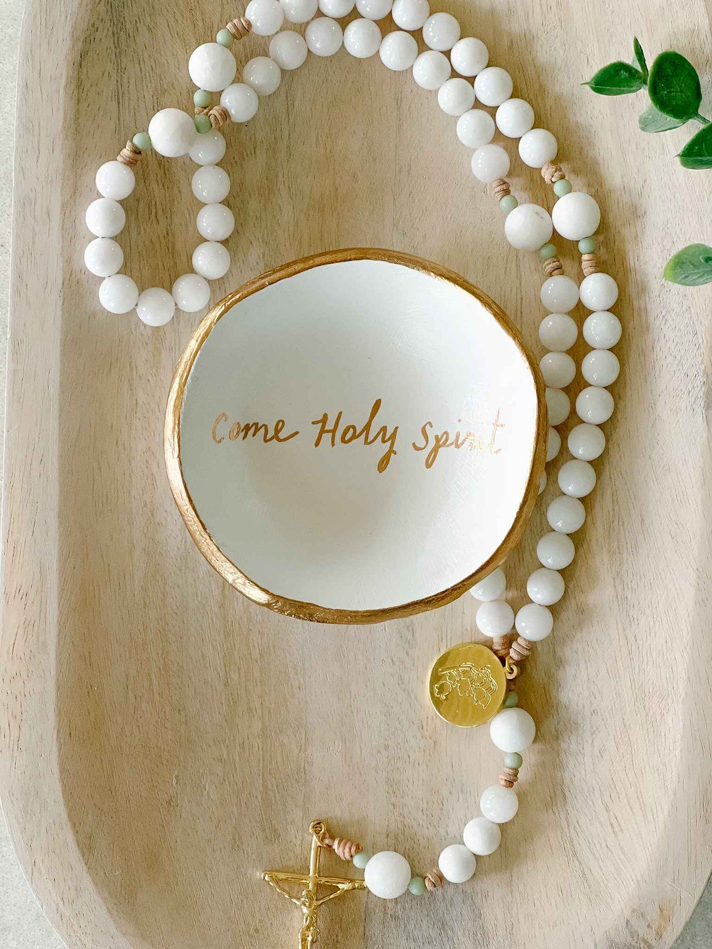 Come Holy Spirit Rosary Dish