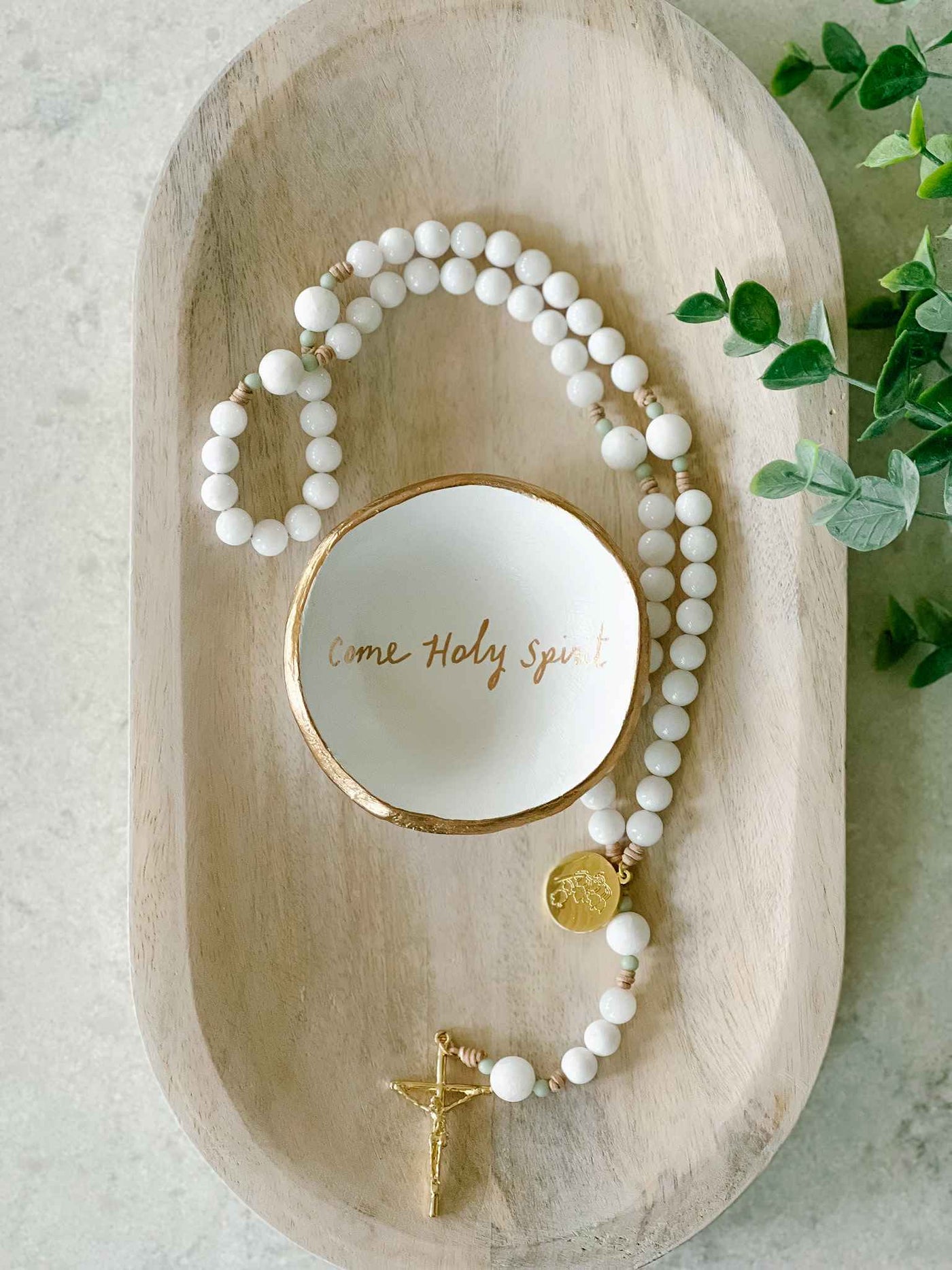 Come Holy Spirit Rosary Dish