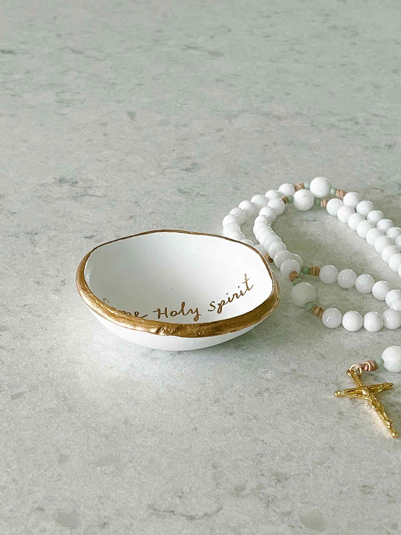 Come Holy Spirit Rosary Dish