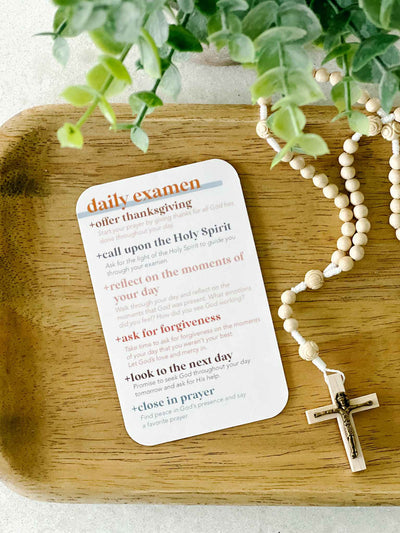 Daily Examination of Conscience - Prayer Card