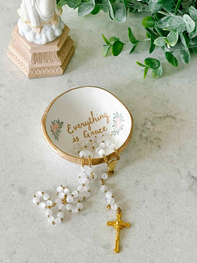 Everything is Grace Rosary Dish