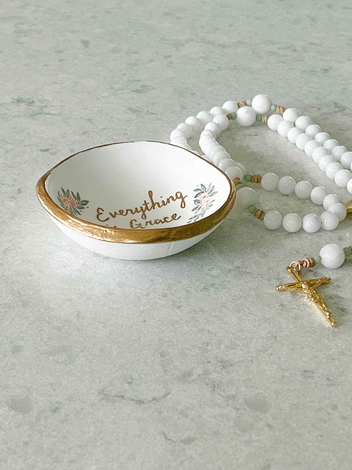 Everything is Grace Rosary Dish