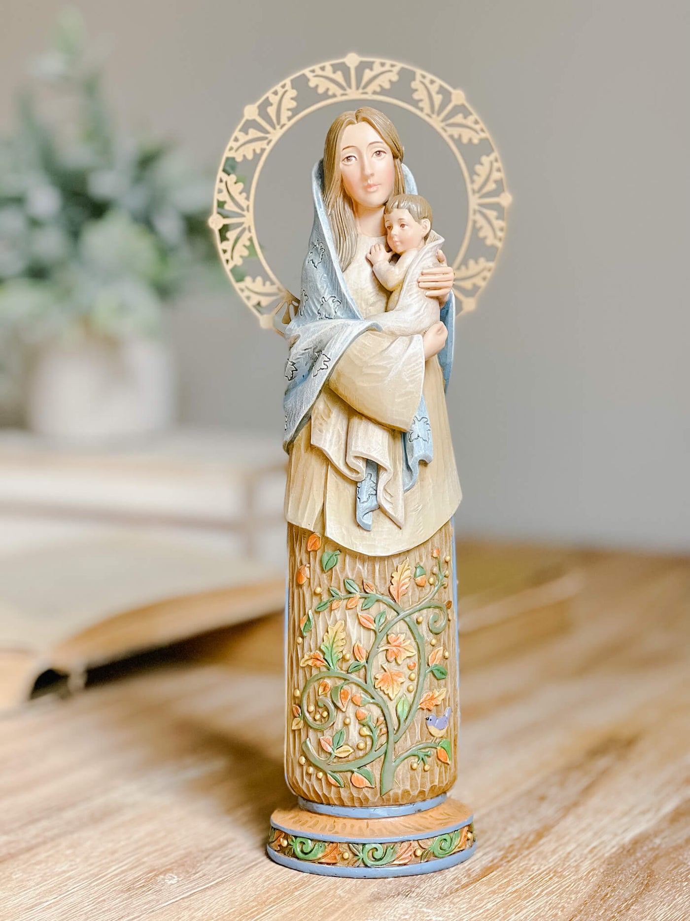 Fall Madonna Statue