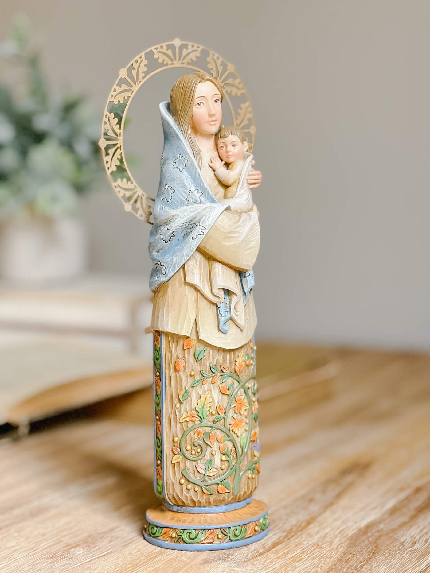 Fall Madonna Statue