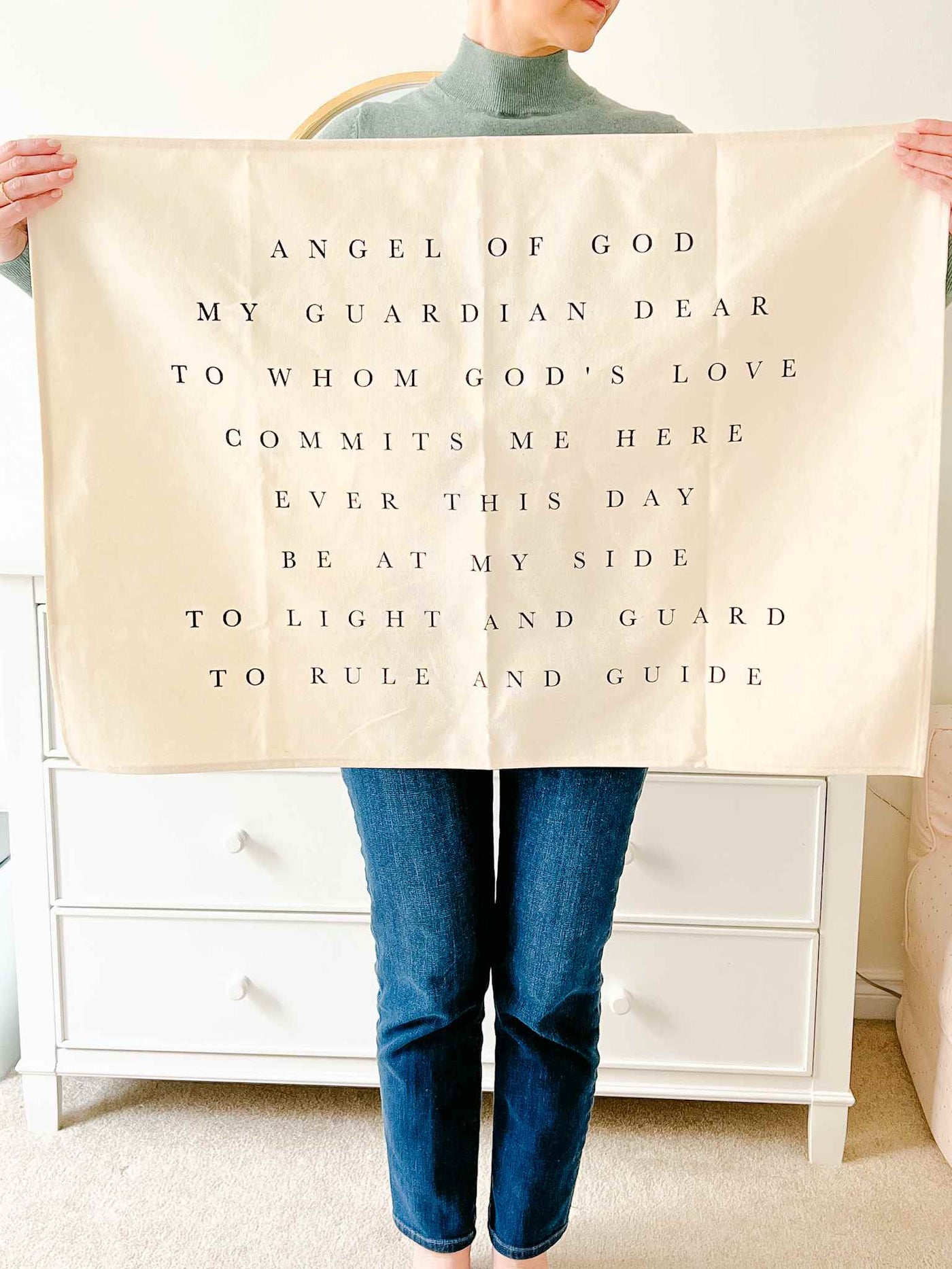 Guardian Angel Prayer - Canvas Wall Hanging