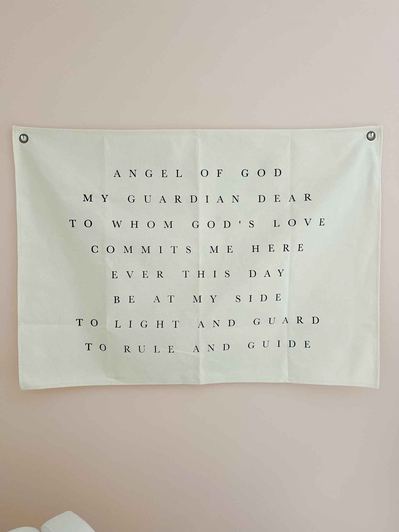 Guardian Angel Prayer - Canvas Wall Hanging