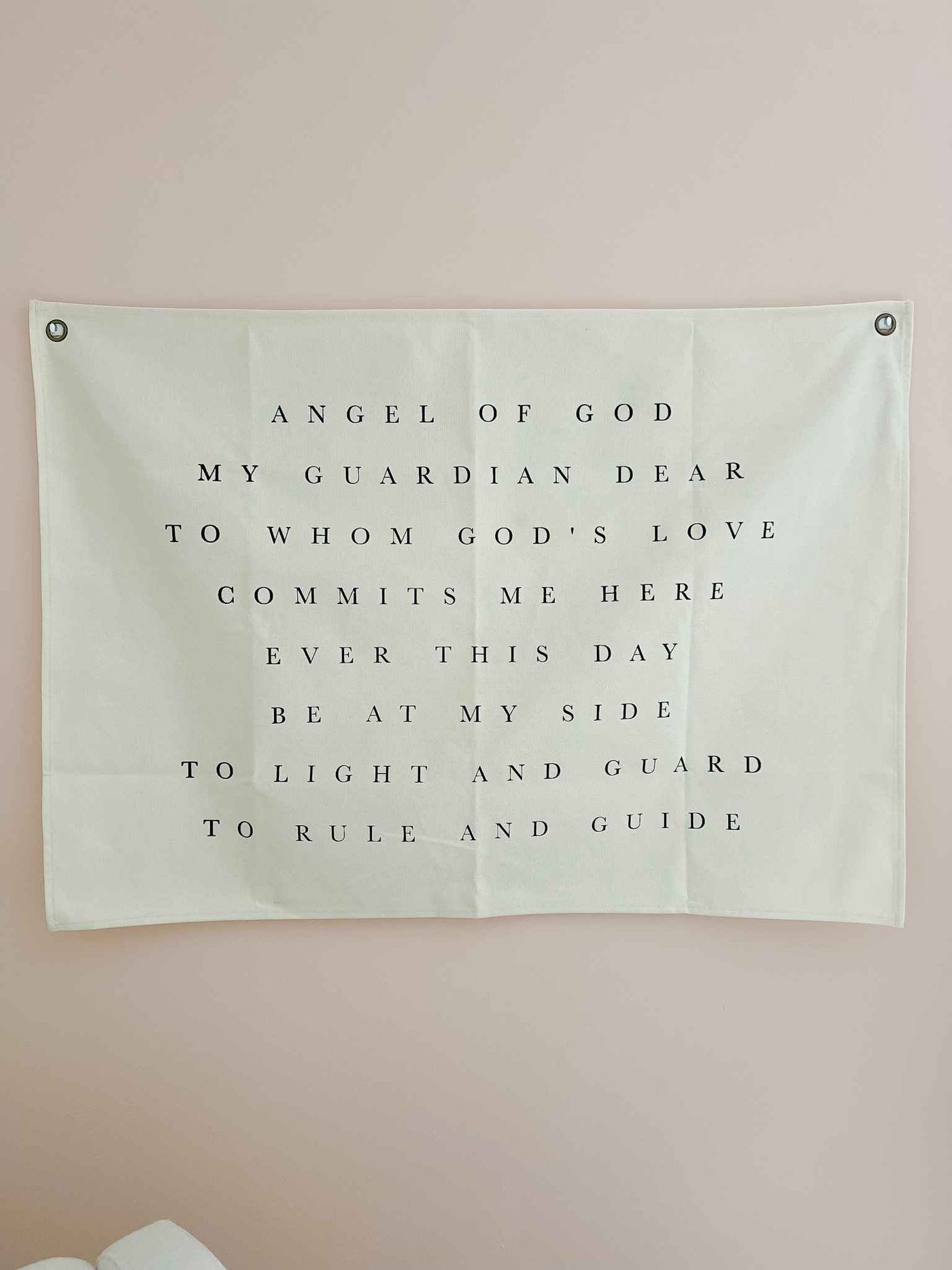 Guardian Angel Prayer - Canvas Wall Hanging