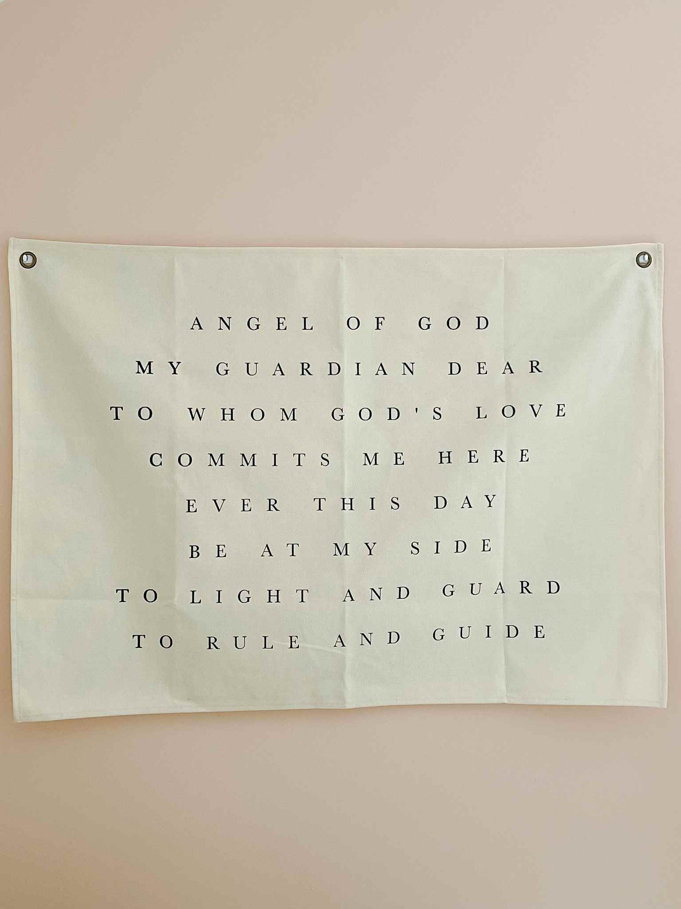 Guardian Angel Prayer - Canvas Wall Hanging