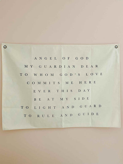 Guardian Angel Prayer - Canvas Wall Hanging