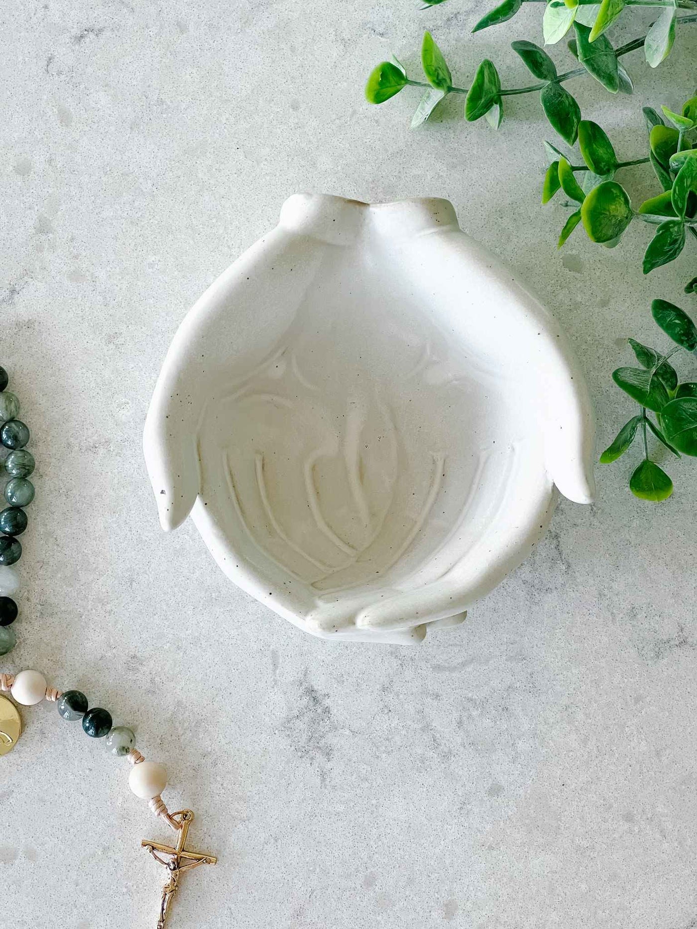 Hands Rosary Dish