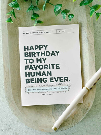 Happy Birthday - Scratch Off Card