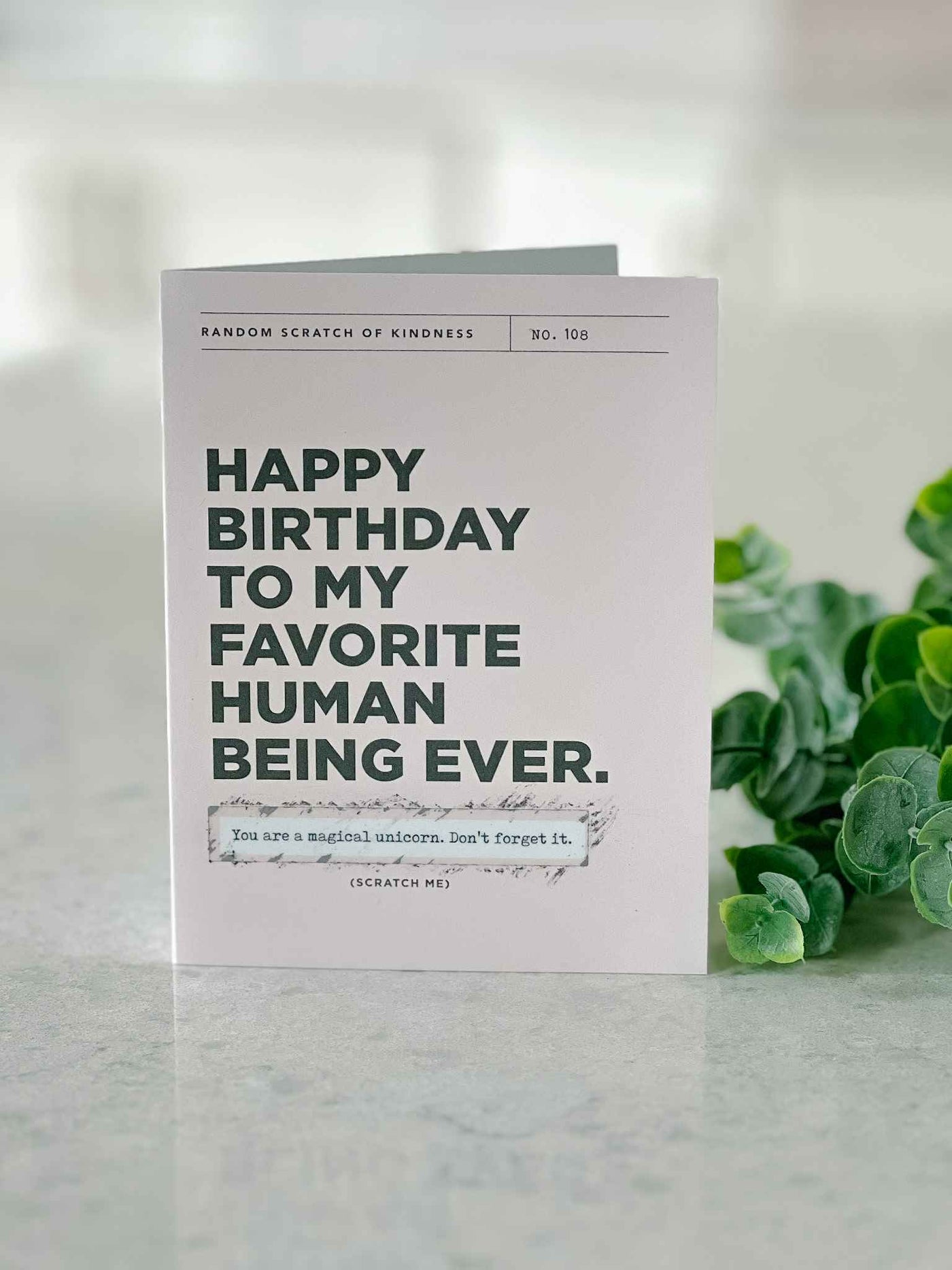 Happy Birthday - Scratch Off Card