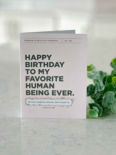 Happy Birthday - Scratch Off Card