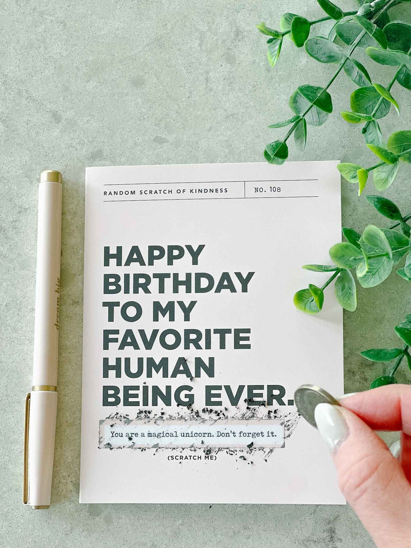 Happy Birthday - Scratch Off Card