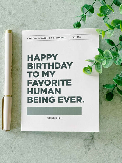 Happy Birthday - Scratch Off Card