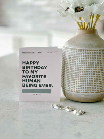 Happy Birthday - Scratch Off Card