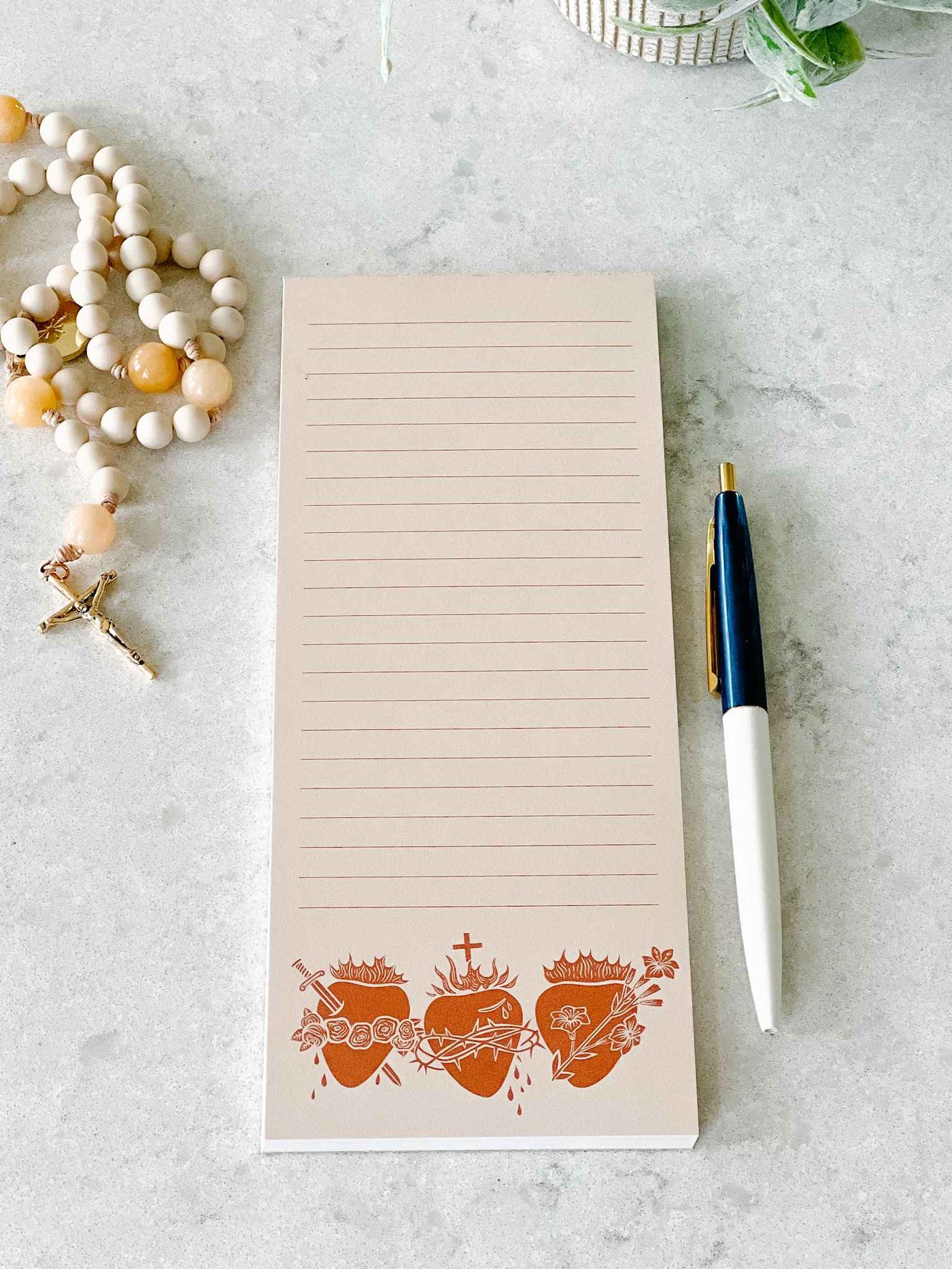 Holy Family Hearts Notepad