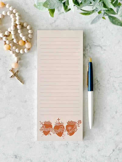 Holy Family Hearts Notepad