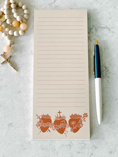 Holy Family Hearts Notepad