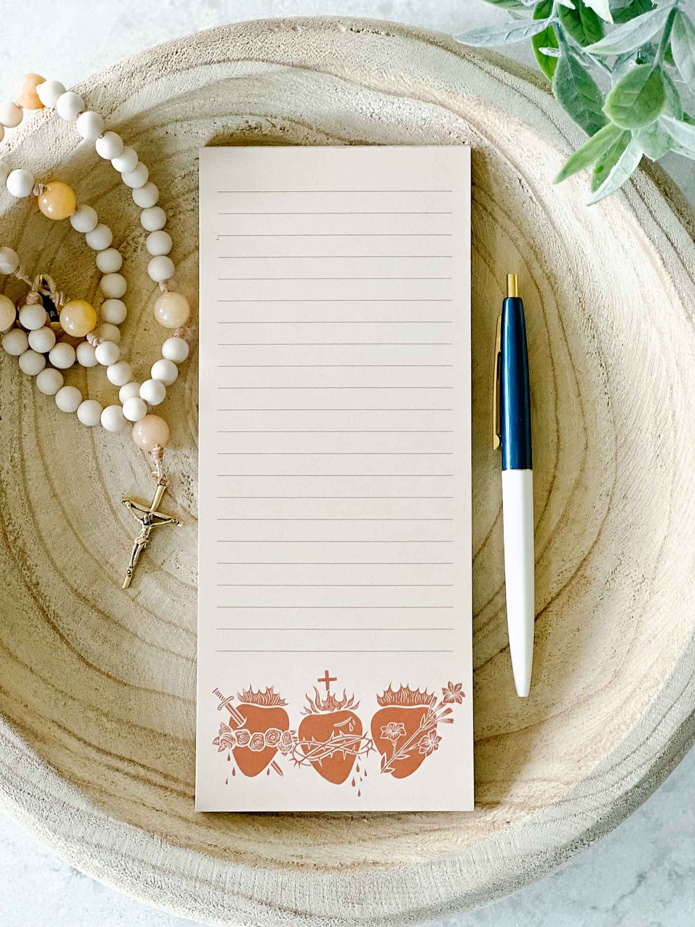 Holy Family Hearts Notepad