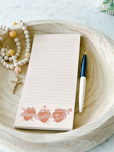 Holy Family Hearts Notepad