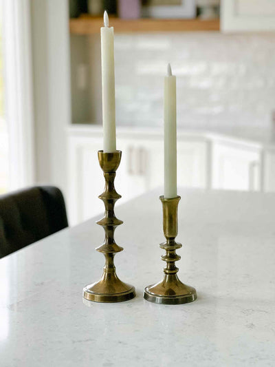 Home Altar Taper Candle Holders - Set of Two