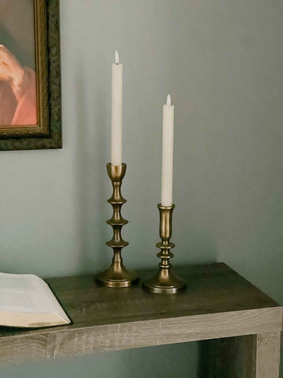 Home Altar Taper Candle Holders - Set of Two