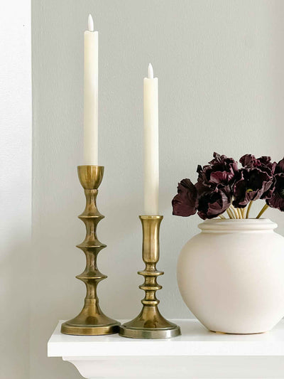 Home Altar Taper Candle Holders - Set of Two