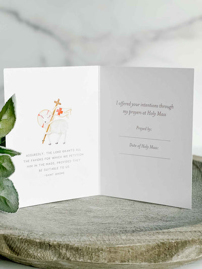 I Prayed For You at Mass Card - Set of 4