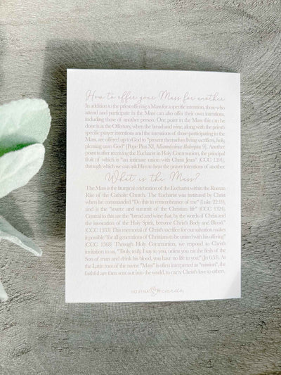 I Prayed For You at Mass Card - Set of 4