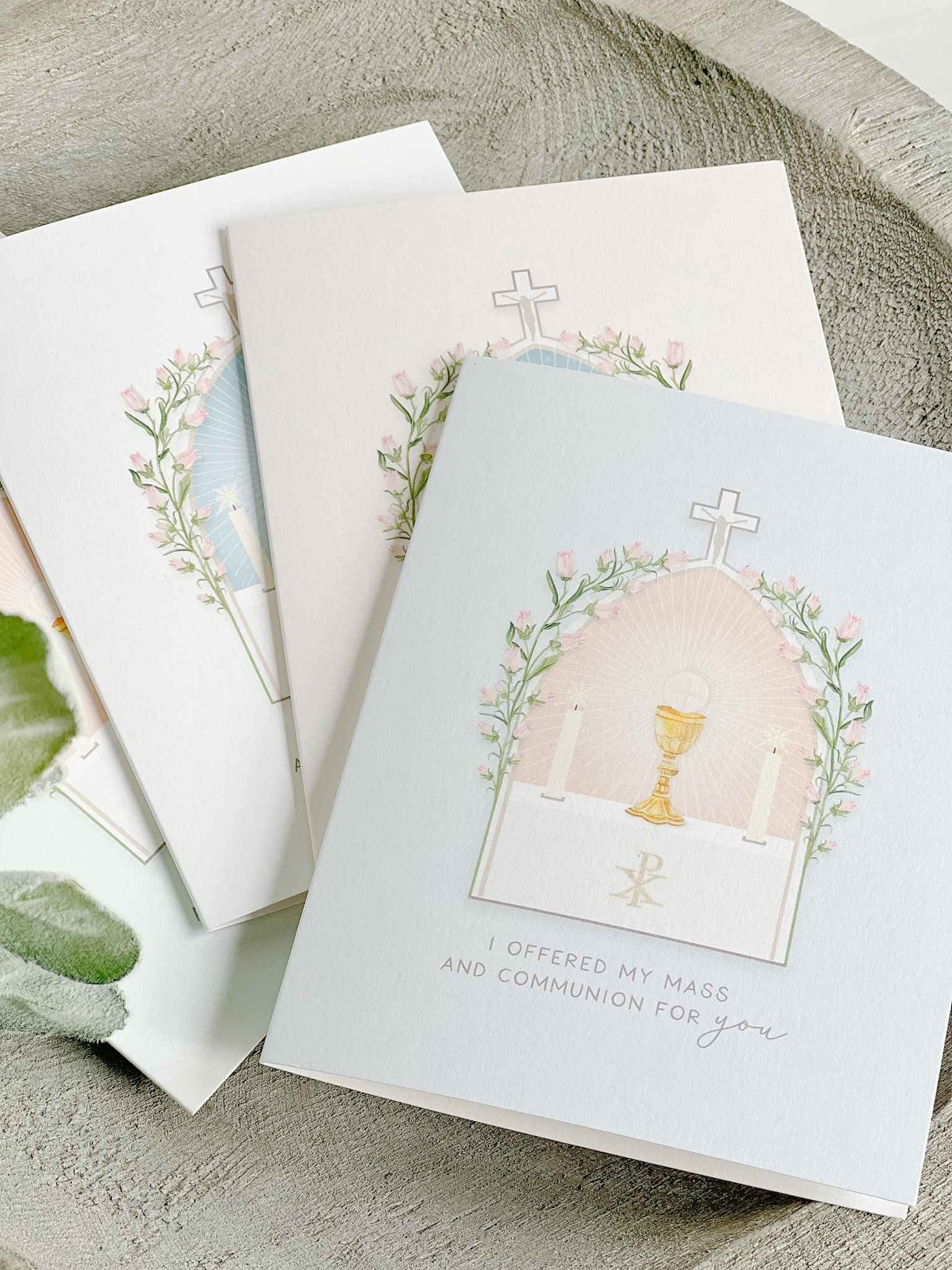 I Prayed For You at Mass Card - Set of 4