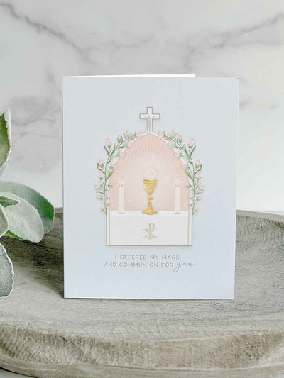 I Prayed For You at Mass Card - Set of 4