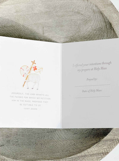 I Prayed For You at Mass Card - Set of 4