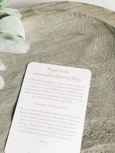 Immaculate Heart of Mary - Prayer Card