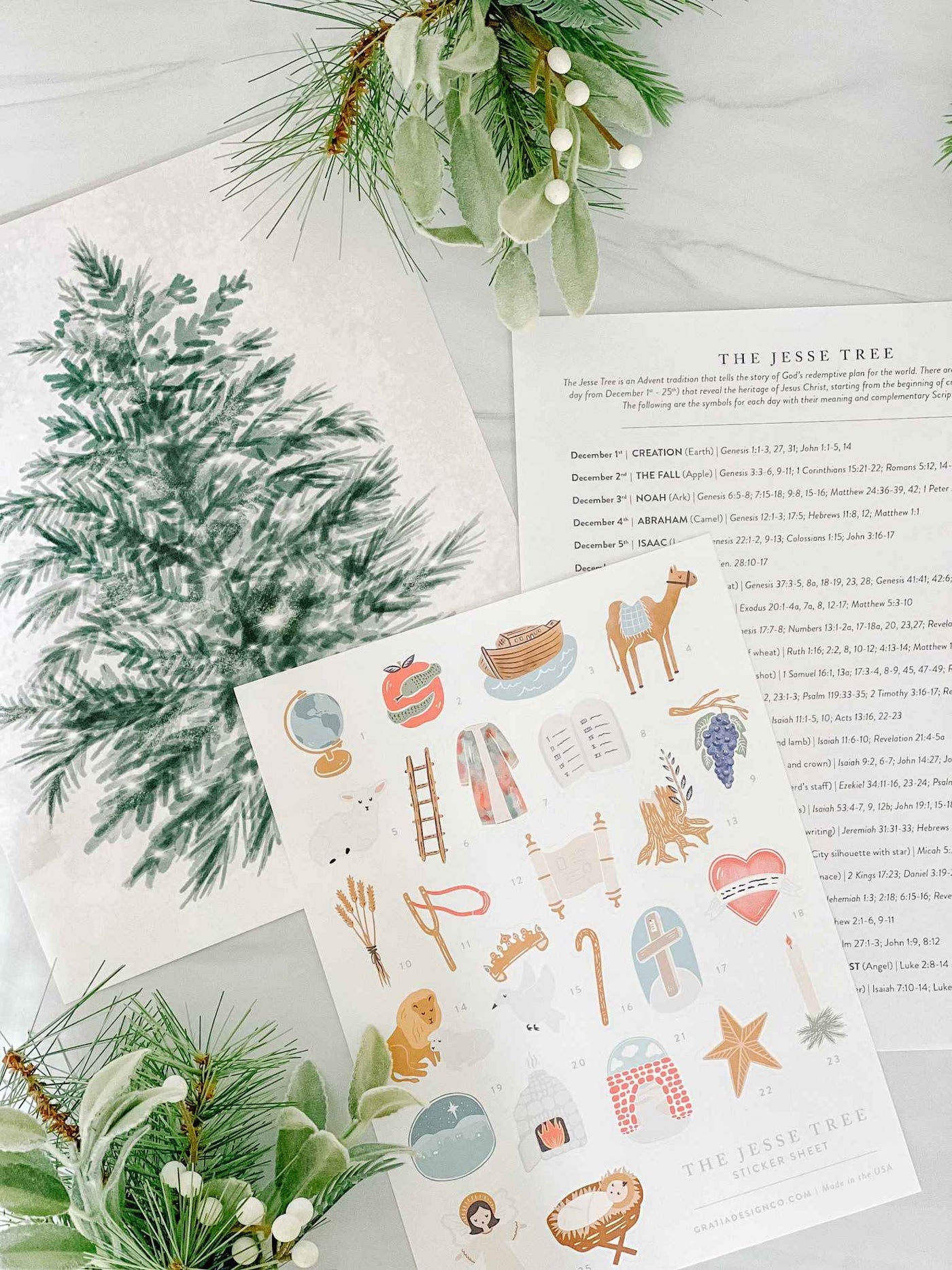 Jesse Tree Sticker Kit