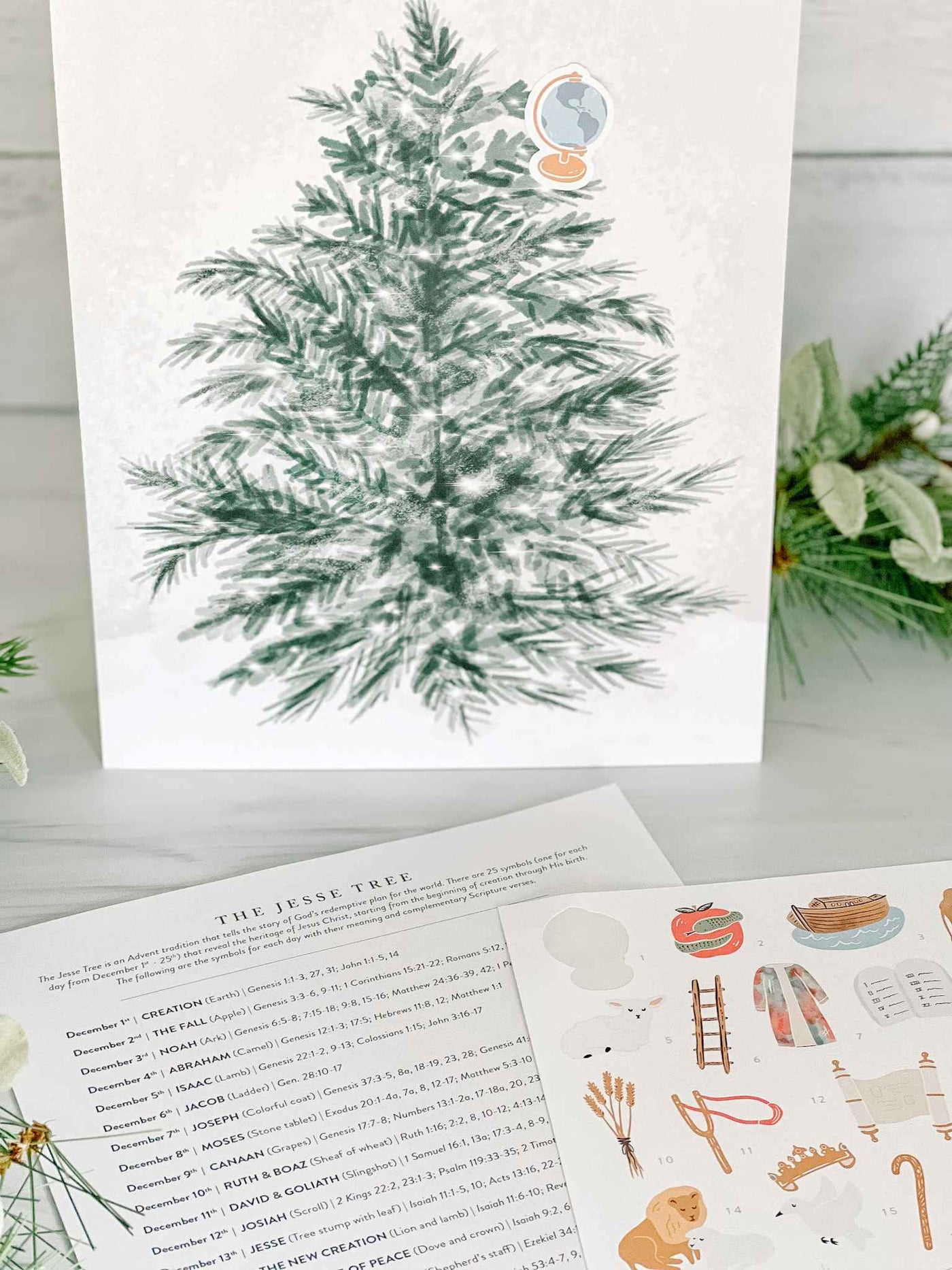 Jesse Tree Sticker Kit