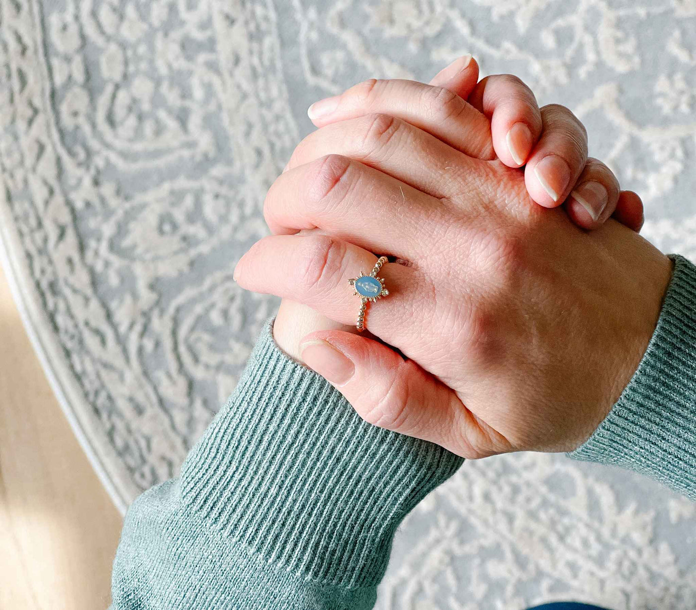 Lady Lourdes Ring- French Blue